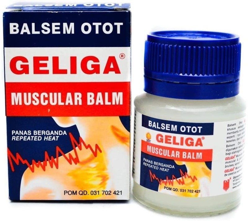 12x 40gr Eagle Brand Geliga Muscular Balm for Muscle, Joint Aches, Back Pain, Headache, Cold
