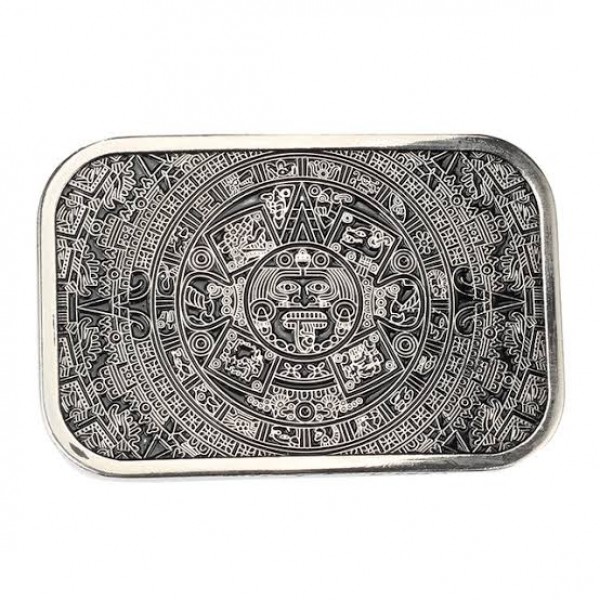 high quality cool Aztec calendar Metal belt Buckle fit 3.8cm Wide Belt Jeans accessories
