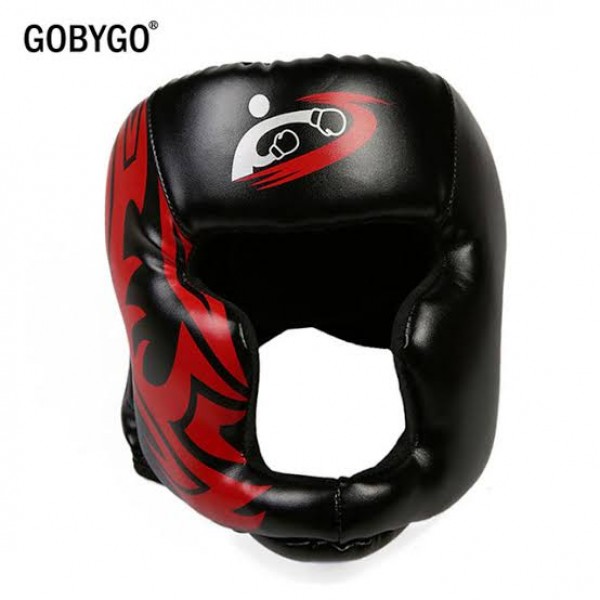 GOBYGO Kids / Youth / Adults Adults Women Men Boxing Helmets MMA Muay Thai Sanda Karate Taekwondo Head Gear Protector Red Black