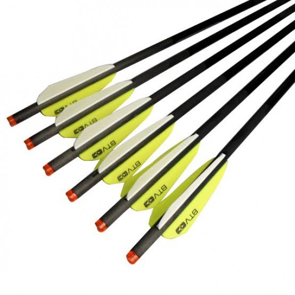 6pcs New 22 "Carbon Crossbow Bolts With 3" BTV Vane For Archery Outdoor Hunting + Free Shipping