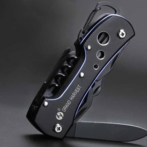 Outdoor Multifunctional Military Pocket Knife Survival Saw Blade Scissors Hook Scaler Hiking Camping Multi Tool