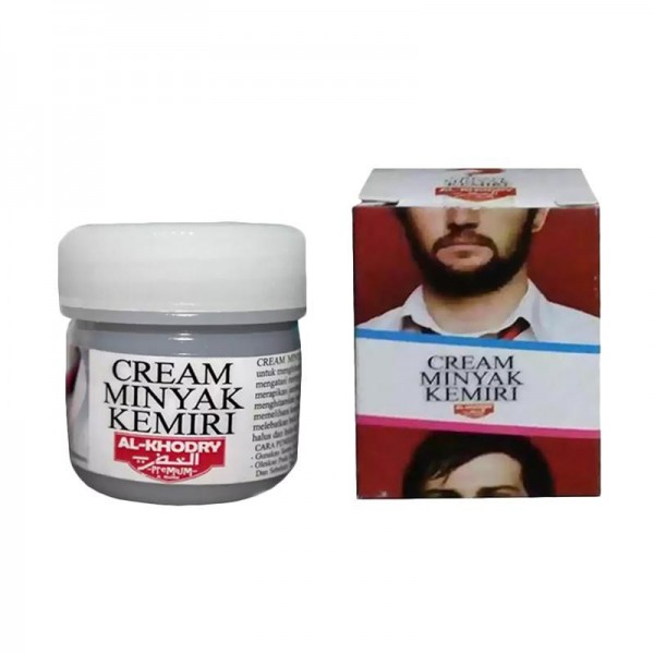 2 Pots x Candlenut cream - Natural Hair Growth Cream Enhancer - Grow Beard, Moustache, Sideburns, Eyebrows
