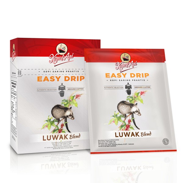 Authentic Kopi Luwak Kapal Api - Luwak Blend Coffee, 5 sachet x 10 gr