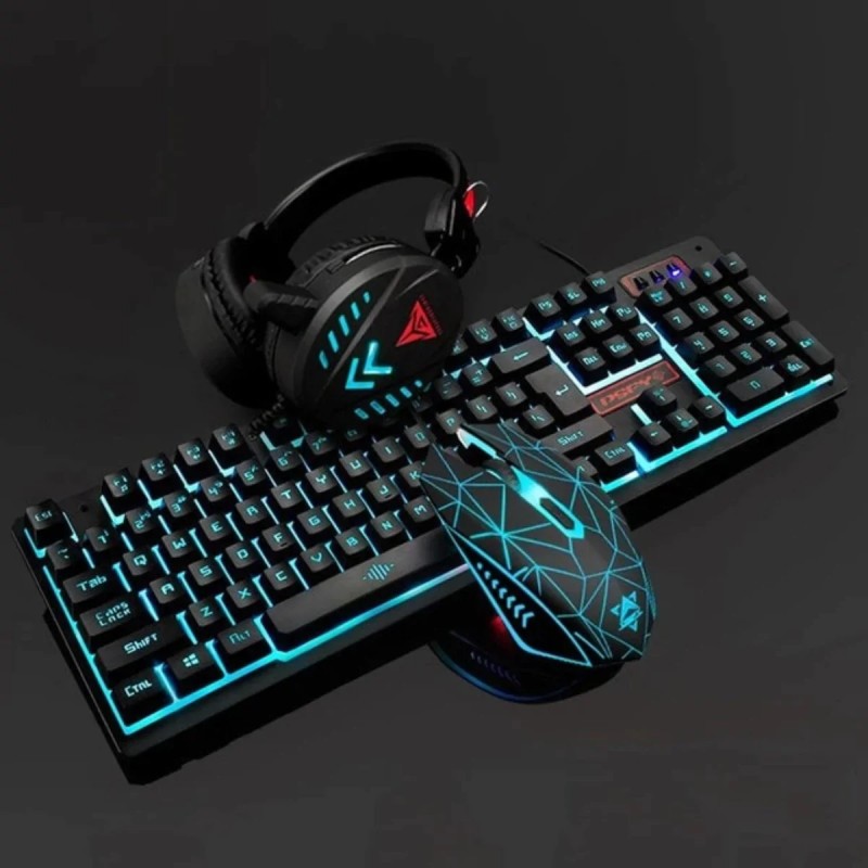 Ninja Dragons VX7 Waterproof Gaming Keyboard Set with Gaming Headset and Gaming Mouse