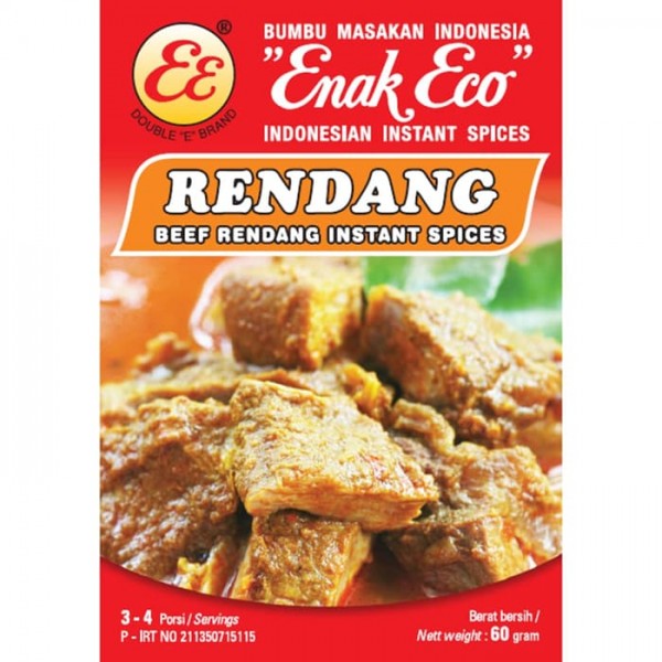 5 packs of Beef Rendang Instant Spices