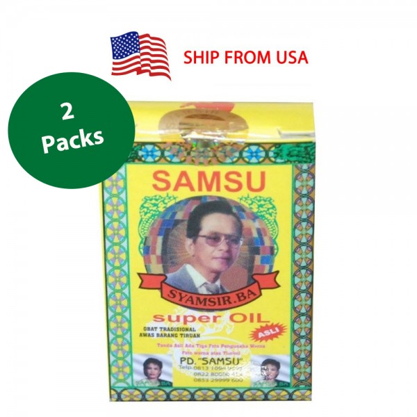 Original Samsu Super Oil - Prolong Delay  - Last Longer - Pack of 2 - Ship from USA