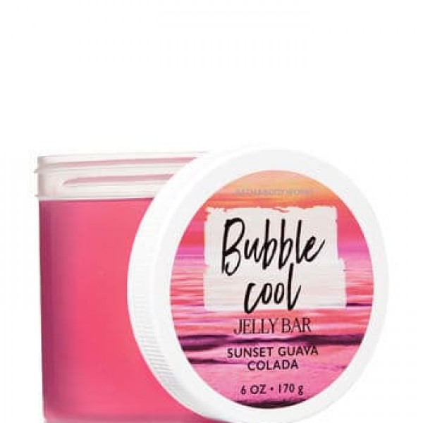 Bath & Body Works SUNSET GUAVA COLADA Bubble Cool Jelly Bar 6 oz / 170 g