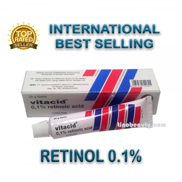 2 Tubes x Vitamin A 0.1 Retinol Cream for Acne, Scars, and Wrinkles